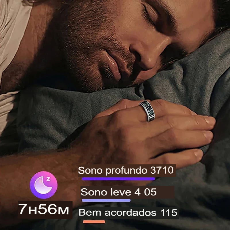 Anel Inteligente FitRing - Acompanha seus Treinos, sua Saúde e seu Sono