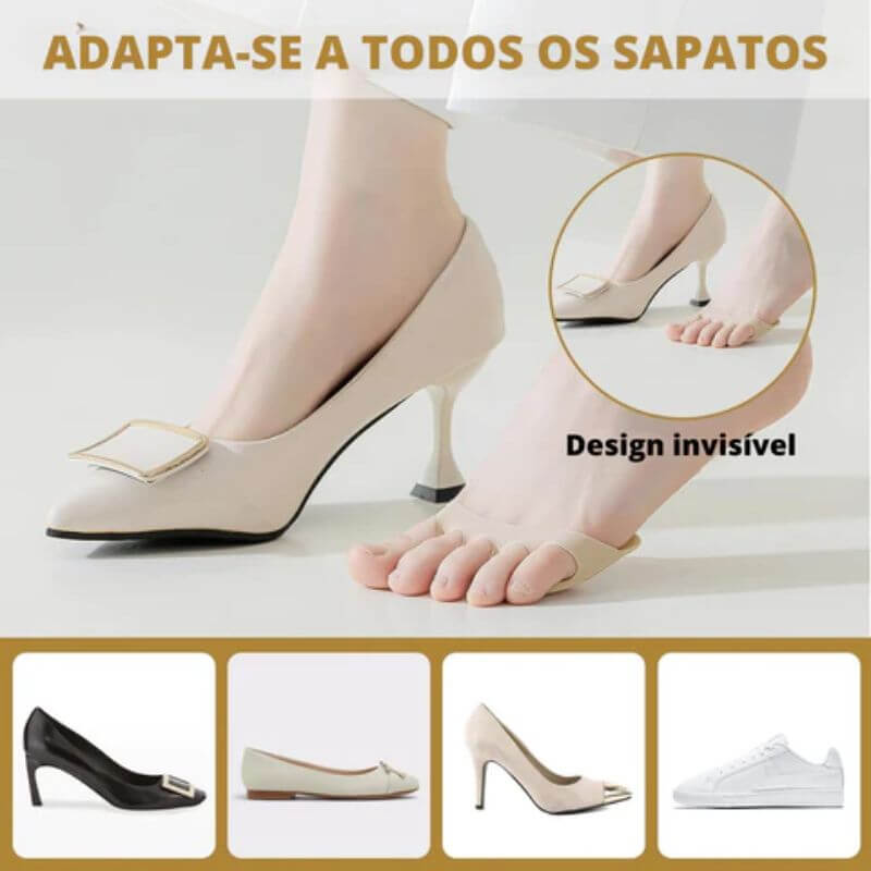 Almofada Terapêutica Antiderrapante Pé de Nuvem - Proteção Imediata no Metatarso e Joanetes