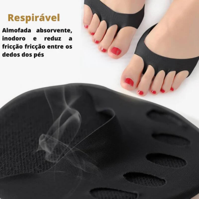 Almofada Terapêutica Antiderrapante Pé de Nuvem - Proteção Imediata no Metatarso e Joanetes