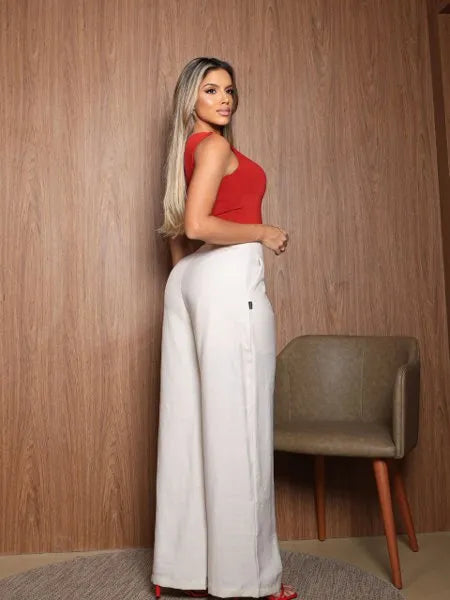 Calça Pantalona Ziper