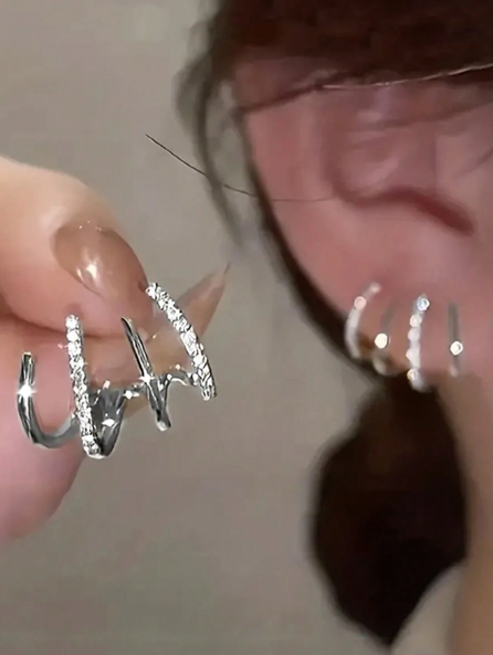 Brincos Quatro Pontas - Folheado a Ouro 18K