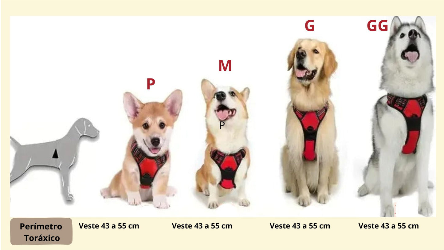 Coleira Peitoral para Cães - ControlPet Pro - Abraça o seu Cão com Segurança e Carinho.