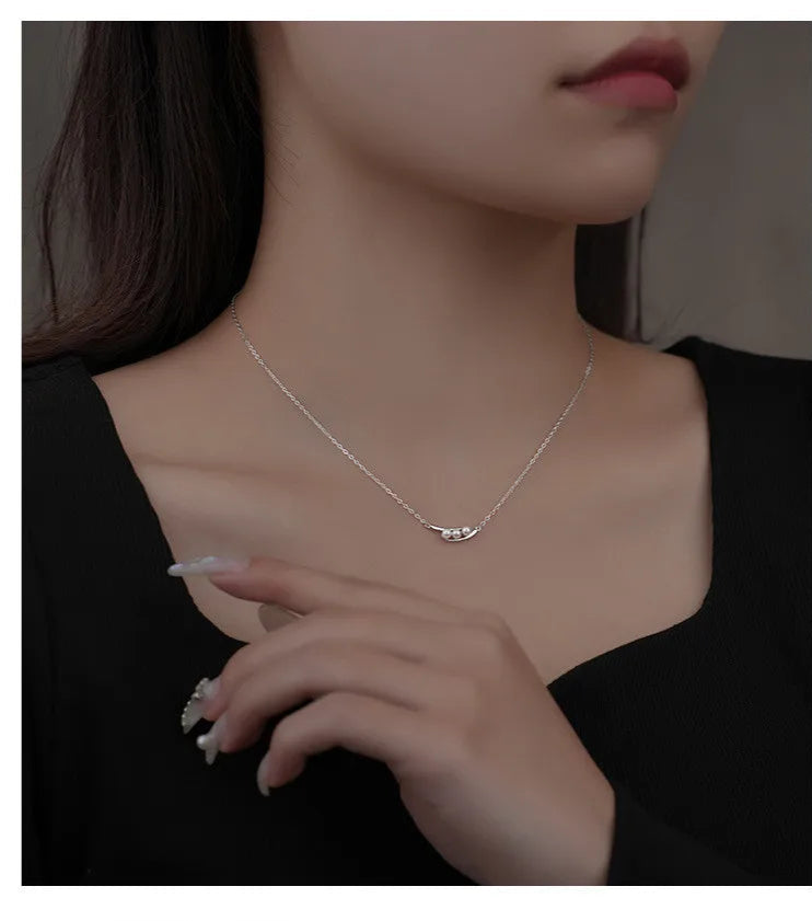925 prata esterlina luz francesa luxo vintage geométrico pérola pingente colar para mulheres festa jóias acessórios