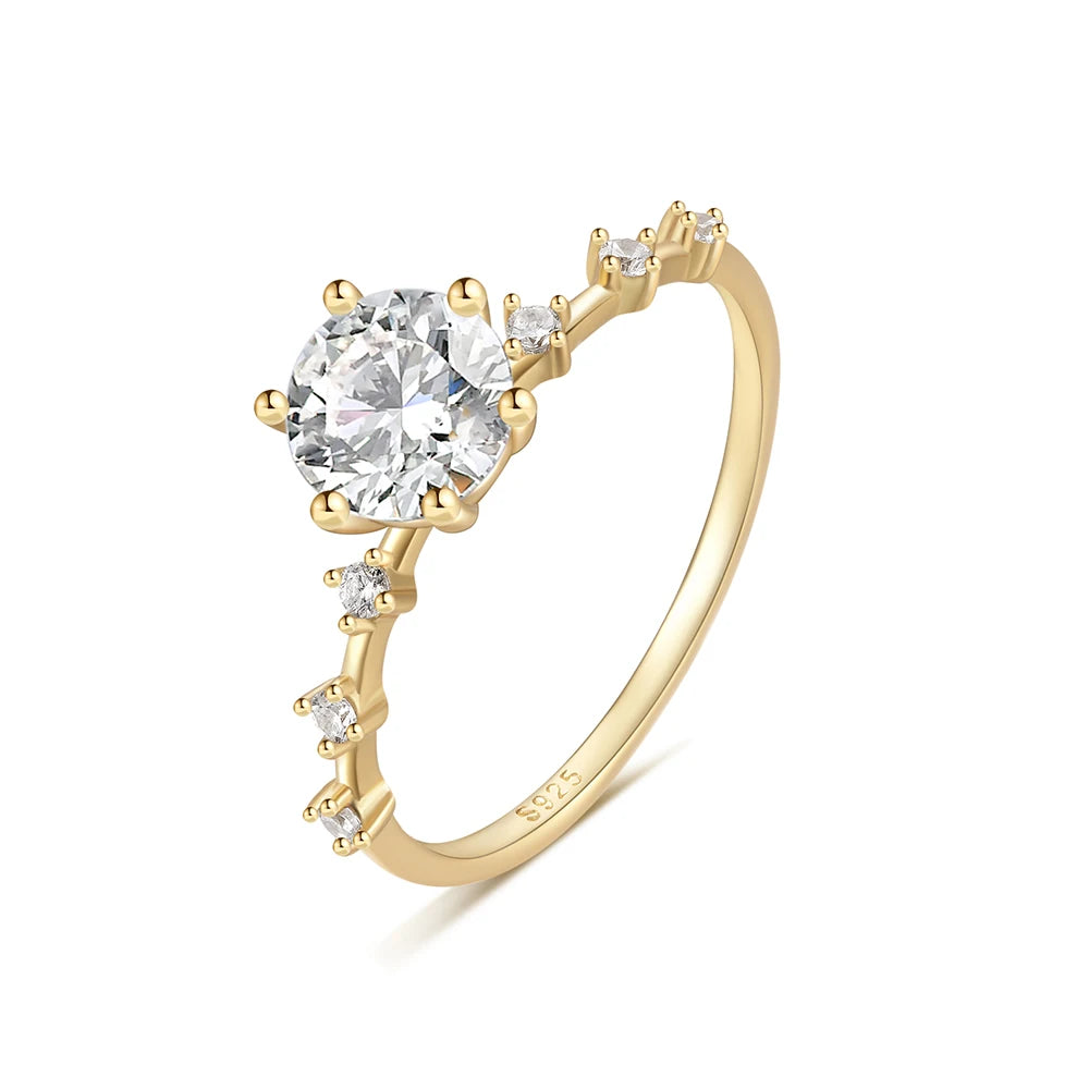Roxi simples forma de ovo roxo cristal anéis de ouro para mulheres anéis jóias 925 prata esterlina anel de dedo ins anel de casamento anillos