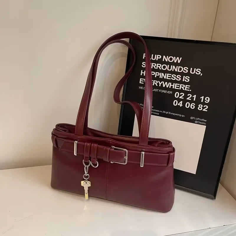 Casual sólido compartimento interior sacos de ombro sacos de ombro grande capacidade venda quente sacos para mulheres zíper pu bolsas femininas