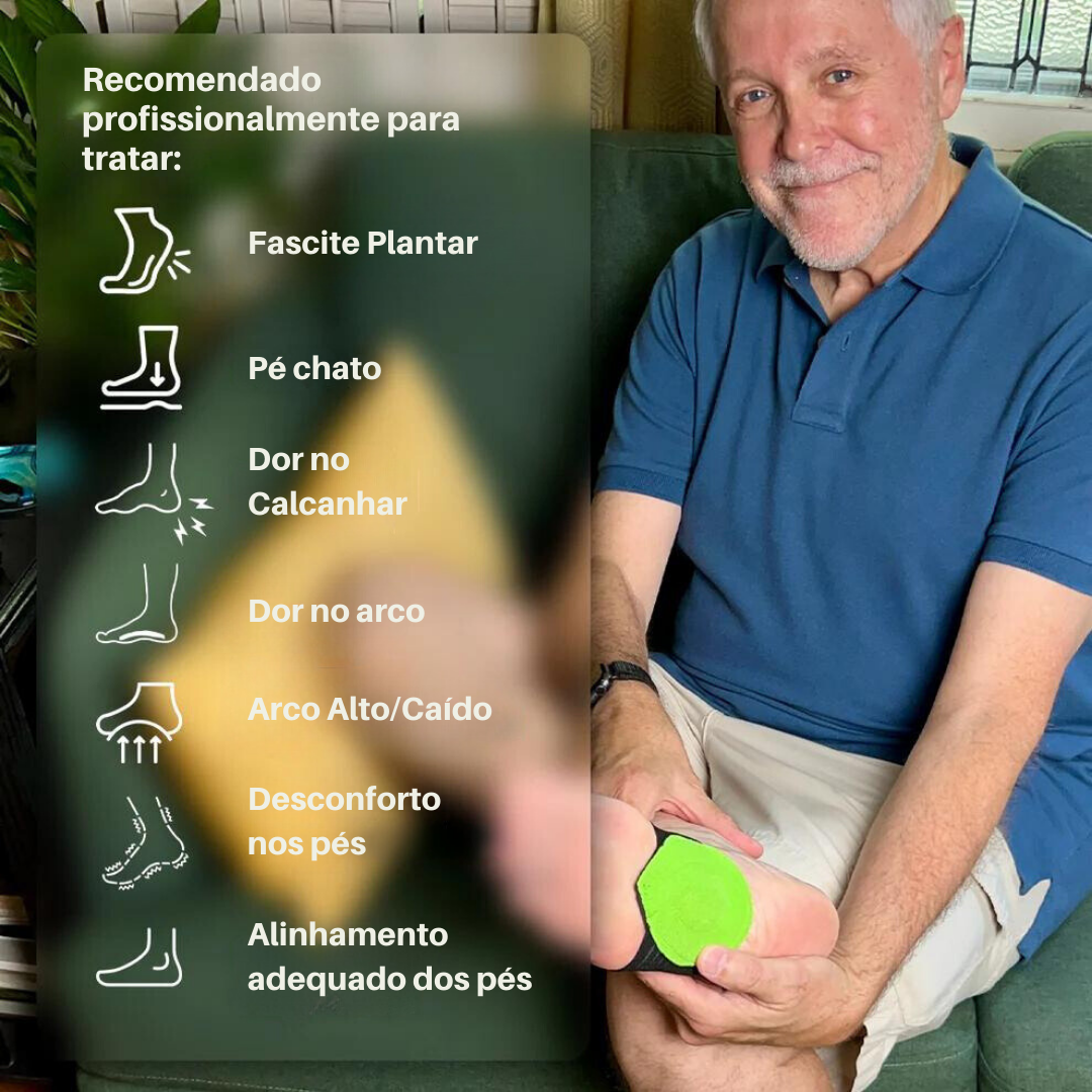 Faixa de Suporte para Arco - OrtoFlex - Alívio Plantar