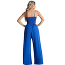 Macacão Longo Pantalona Tradicional com Alça - Viscolinho Premium