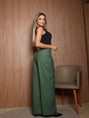 Calça Pantalona Ziper