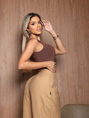 Calça Pantalona Ziper