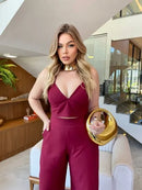 Conjunto Calça e Cropped