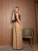 Calça Pantalona Ziper