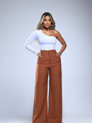 Calça Pantalona com Botões