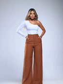 Calça Pantalona com Botões