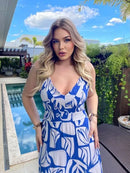 Vestido Longo Estampado Samy