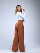 Calça Pantalona com Botões