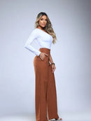 Calça Pantalona com Botões