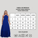 Vestido Longo Liso Decote nas Costas