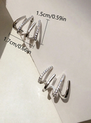 Brincos Quatro Pontas - Folheado a Ouro 18K