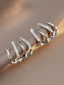 Brincos Quatro Pontas - Folheado a Ouro 18K