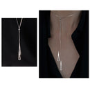 Novo 925 prata esterlina triângulo geométrico colar para mulheres ajustável clavícula corrente camisola corda corrente jóias presentes