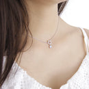 Presente de natal 925 prata esterlina bonito brilhante estrela gargantilha gota charme colares mulher encantadora festa de casamento jóias de aniversário