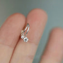 925 prata esterlina coreano brincos de cristal brilhante para mulheres bonito pequeno estudante jóias acessórios presentes namorada