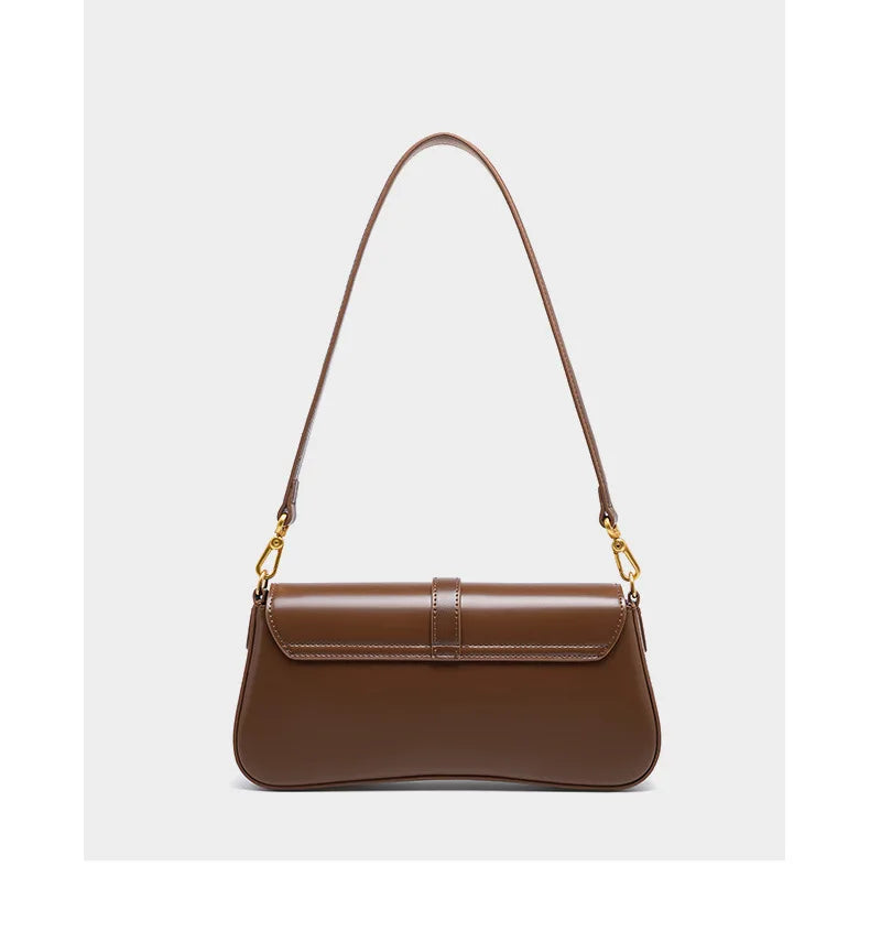 Designer de luxo feminino baguette saco alta qualidade couro genuíno bolsa ombro moda feminina crossbody sacos 2517