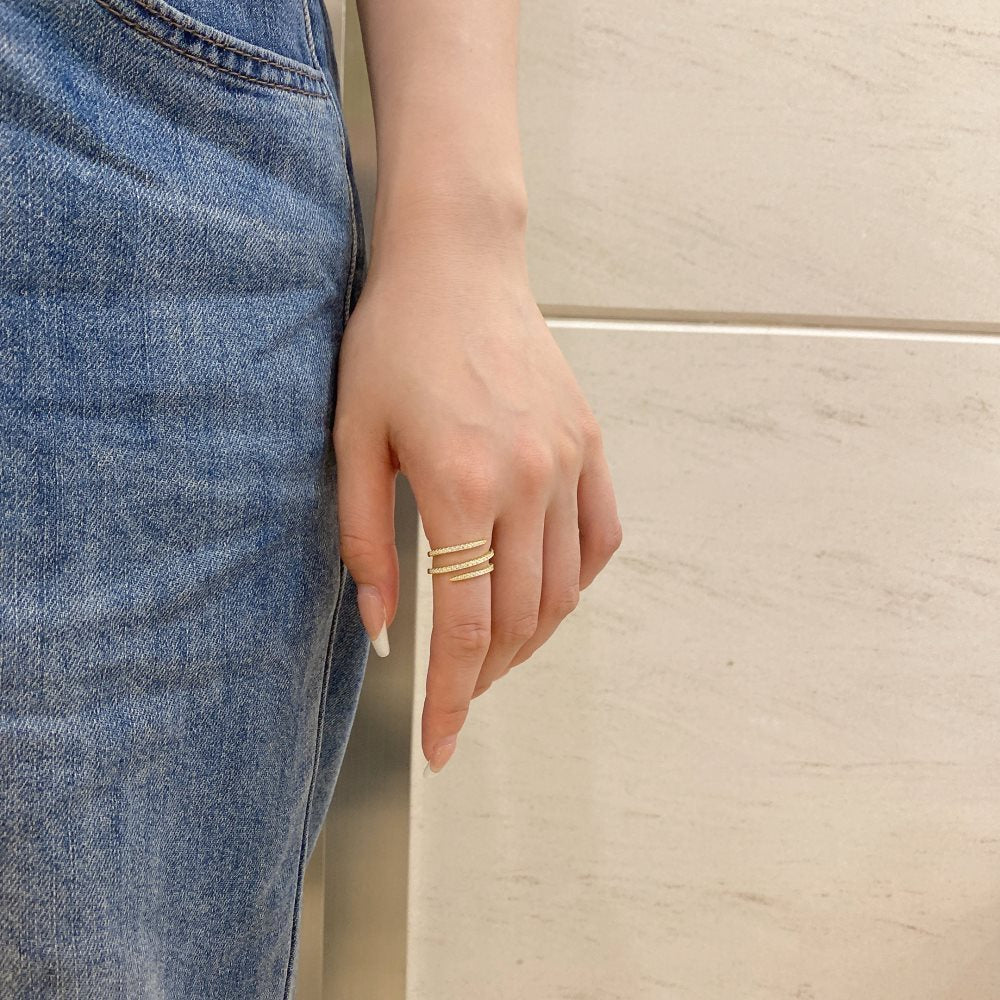 Trumium-Anéis de meteoro criativo para mulheres, 100% 925 prata esterlina, banhado a ouro 18k, linha completa de zircão 5a, presente de casamento luxuoso