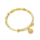 Pulseira feminina de ouro 18K torcida Deus da Riqueza AU750 Lotus Push-Pull sólido frete grátis e certificado