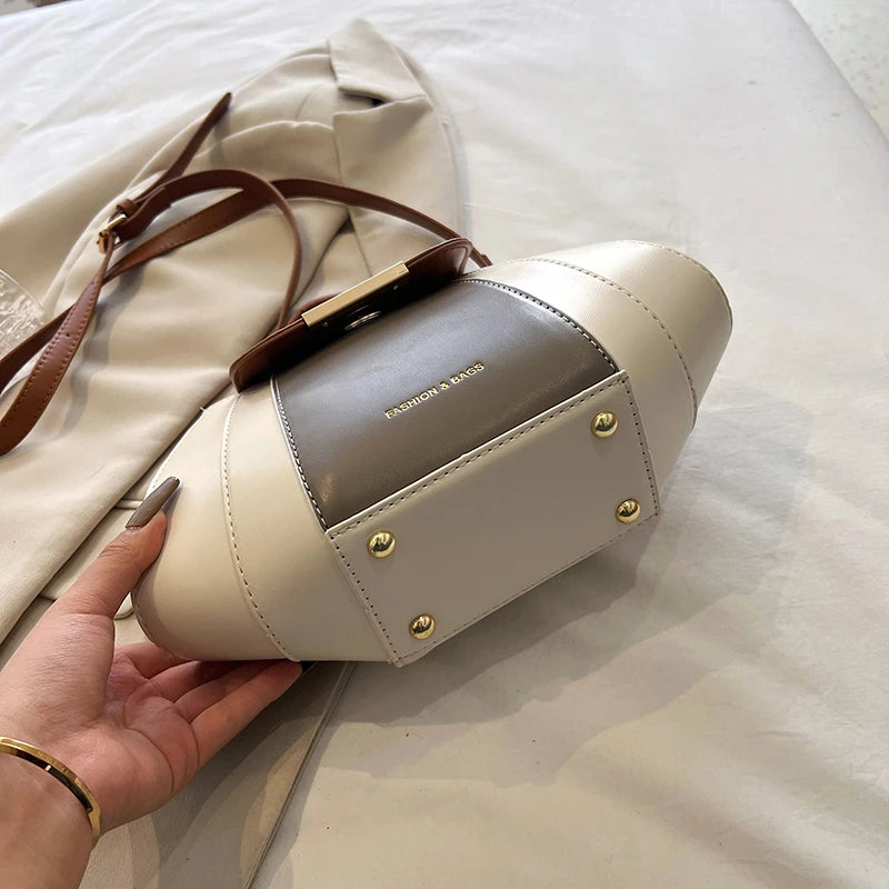 bolsa feminina bolsa feminina transversal bolsas grife luxo MOODS Contraste Cor Top-alça Sacos Para As Mulheres Patchwork Grande Capacidade Ombro Crossbody Shell Saco 2023 Designer De Luxo Bolsas