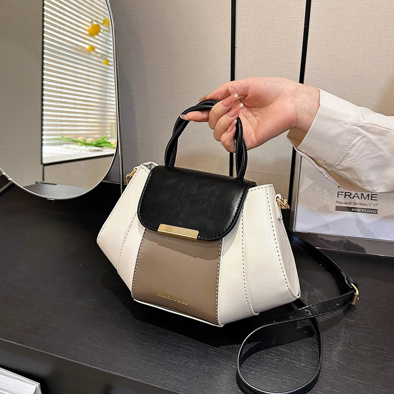 bolsa feminina bolsa feminina transversal bolsas grife luxo MOODS Contraste Cor Top-alça Sacos Para As Mulheres Patchwork Grande Capacidade Ombro Crossbody Shell Saco 2023 Designer De Luxo Bolsas
