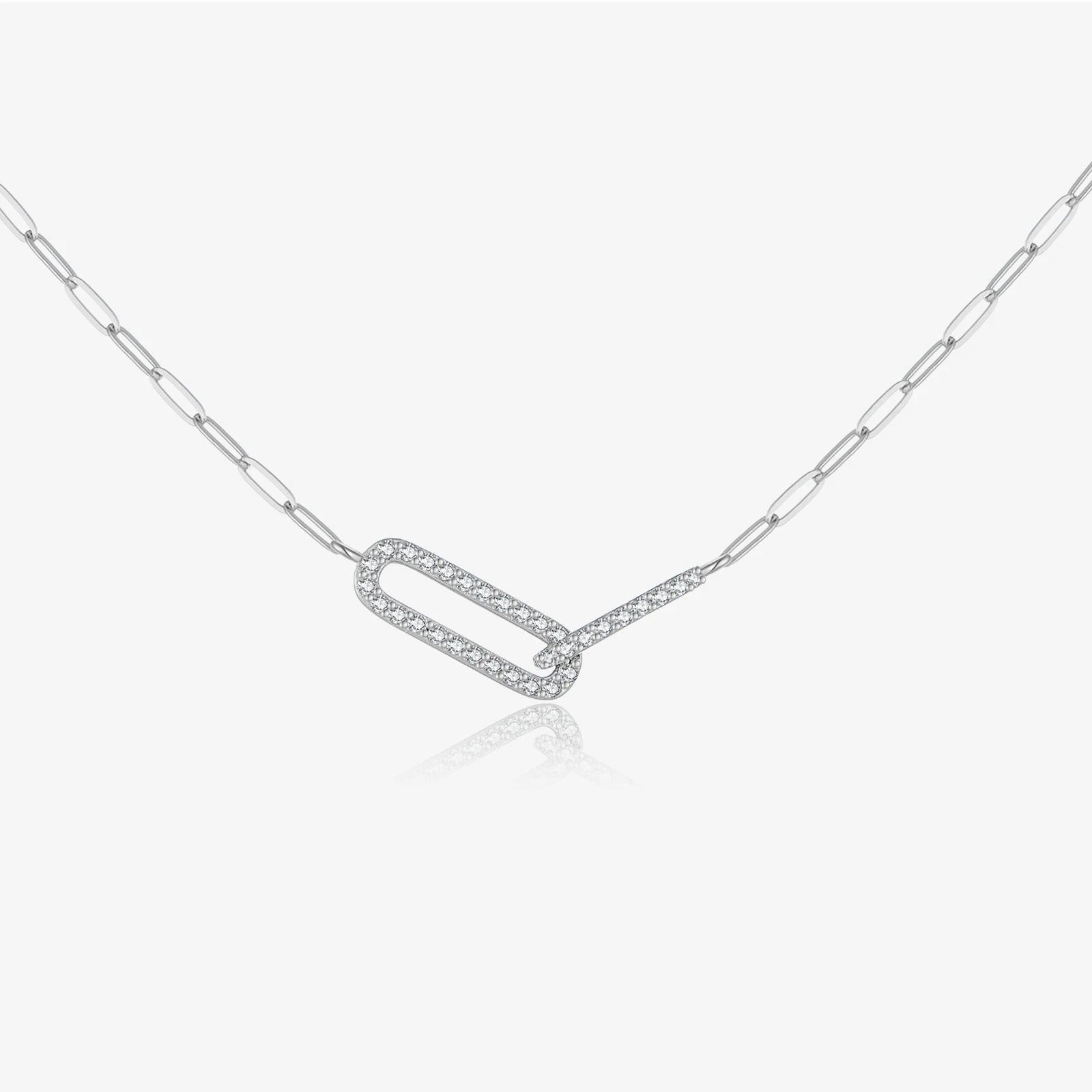 Dplaopa 925 prata esterlina geométrica oco cz zircão pingente longo colar corrente 2025 feminino brilhante fino luxo jóias de casamento