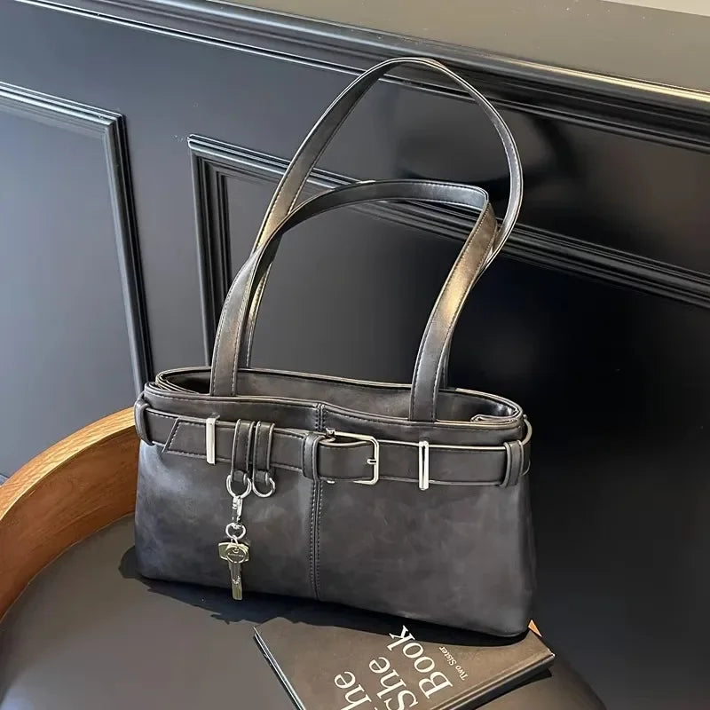 Casual sólido compartimento interior sacos de ombro sacos de ombro grande capacidade venda quente sacos para mulheres zíper pu bolsas femininas
