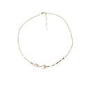 Elegante Natural Barroco de Água Doce Colar de Pérolas para Mulheres, Ouro 14K Cheio Senhora Contas Cadeia, Jóias, Presentes de Aniversário, Nova Chegada