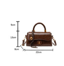 Outono inverno bolsa crossbody feminina commuter bolsa elegante retro pequeno quadrado saco versátil multi-funcional ombro único s