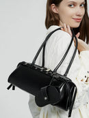 2025 nova bolsa de ombro feminina de couro genuíno luxo senhoras bolsa baguette saco feminino commuter compras axilas saco