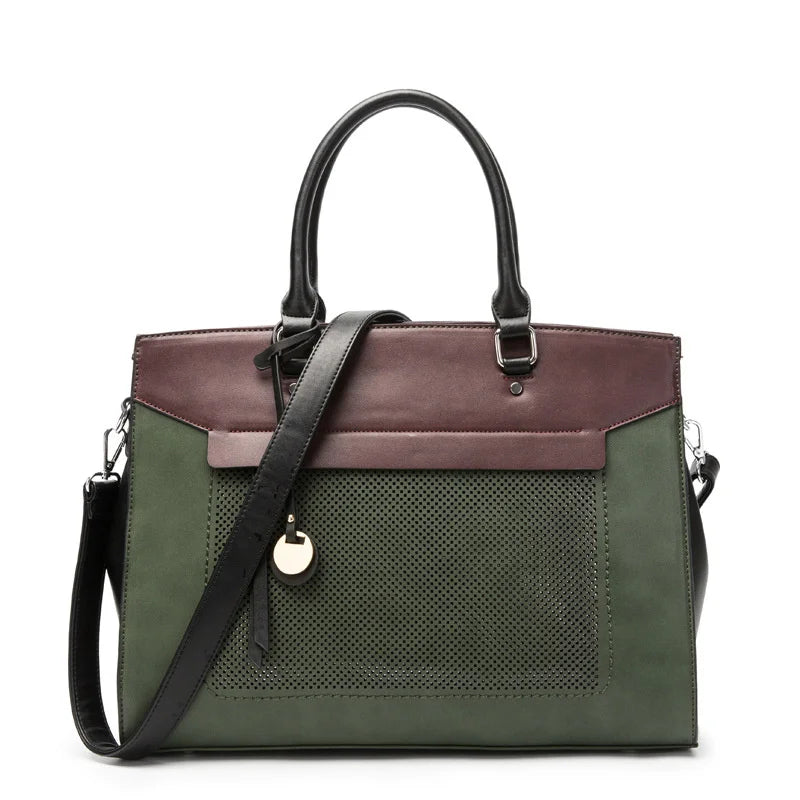OYIXINGER-Maleta de couro para mulheres, alça superior, bolsa de ombro, negócios, laptop, MacBook, HP, Acer, Dell, moda, senhoras, 13"