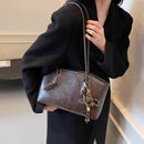 Bolsa de ombro de couro pu para mulheres 2025 primavera y2k tendência feminina bolsa crossbody bolsas e bolsas retrô sacola