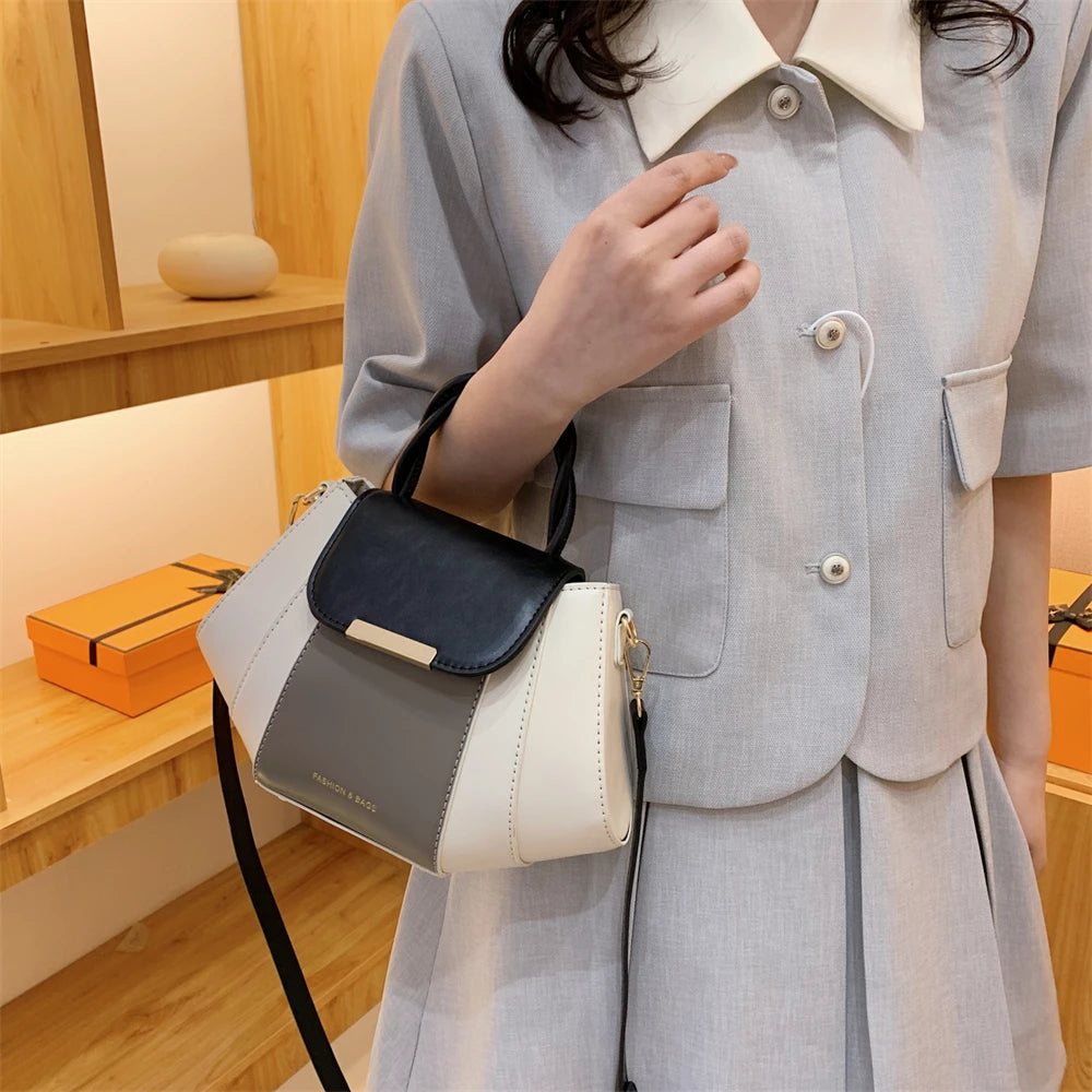 bolsa feminina bolsa feminina transversal bolsas grife luxo MOODS Contraste Cor Top-alça Sacos Para As Mulheres Patchwork Grande Capacidade Ombro Crossbody Shell Saco 2023 Designer De Luxo Bolsas