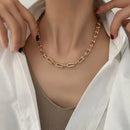 316l aço inoxidável moda costura em forma de u costura corrente grossa colar pulseira brinco conjunto de jóias de casamento