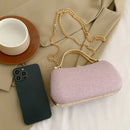 Glamourosa bolsa de ombro de PVC com strass para noite, com corrente removível e fecho, bolsa de festa com glitter para banquete/uso diário