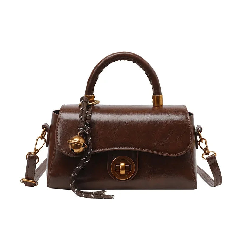 Outono inverno bolsa crossbody feminina commuter bolsa elegante retro pequeno quadrado saco versátil multi-funcional ombro único s