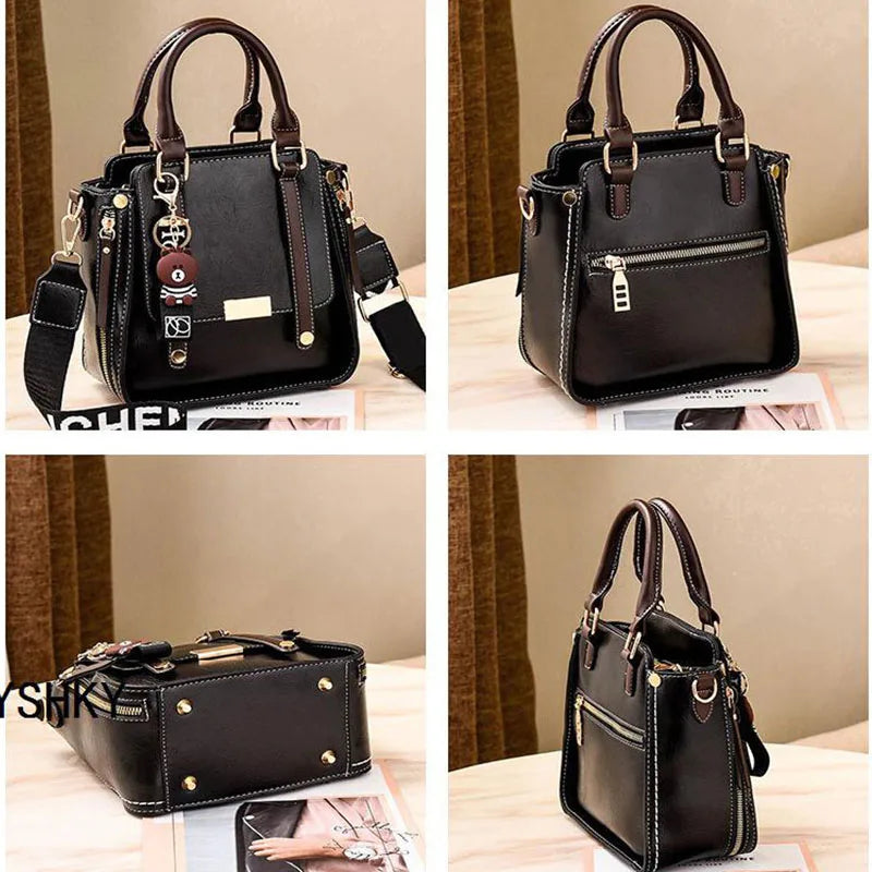 Bolsa de ombro toda em um para mulheres, bolsa de luxo, textura avançada, moda simples, 2021
