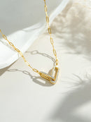 Dplaopa 925 prata esterlina geométrica oco cz zircão pingente longo colar corrente 2025 feminino brilhante fino luxo jóias de casamento