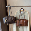 Bolsa de ombro de couro pu para mulheres 2025 primavera y2k tendência feminina bolsa crossbody bolsas e bolsas retrô sacola