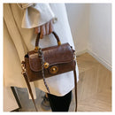 Outono inverno bolsa crossbody feminina commuter bolsa elegante retro pequeno quadrado saco versátil multi-funcional ombro único s