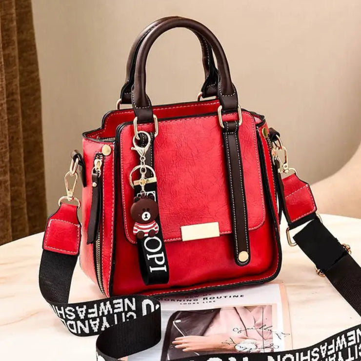 Bolsa de ombro toda em um para mulheres, bolsa de luxo, textura avançada, moda simples, 2021