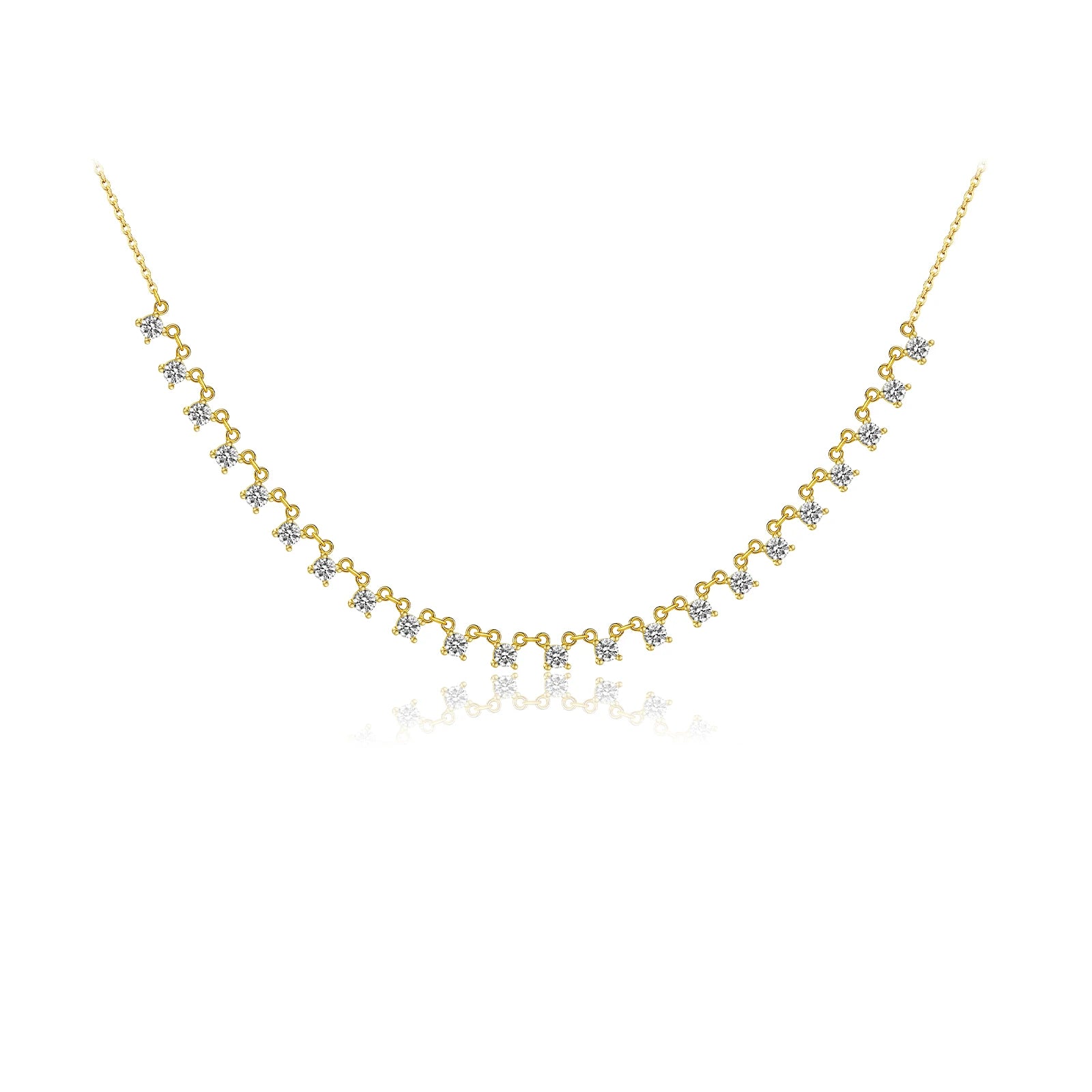 ANDYWEN-925 gargantilha longa de prata esterlina para mulheres, amuletos de zircão dourado transparente, colar de corrente, joias de casamento, presente fashion 2020