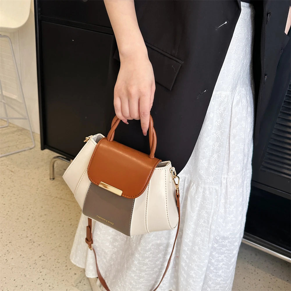 bolsa feminina bolsa feminina transversal bolsas grife luxo MOODS Contraste Cor Top-alça Sacos Para As Mulheres Patchwork Grande Capacidade Ombro Crossbody Shell Saco 2023 Designer De Luxo Bolsas