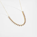 ANDYWEN-925 gargantilha longa de prata esterlina para mulheres, amuletos de zircão dourado transparente, colar de corrente, joias de casamento, presente fashion 2020